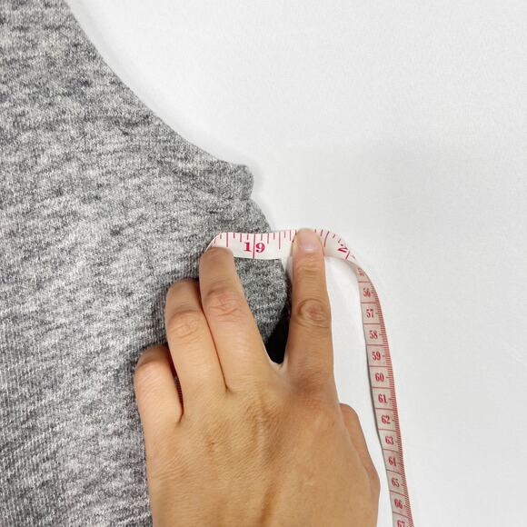 Derek Lam 10 Crosby Large L Gray White Wool Cotton Tiered Layered Tank Top Split - Picture 9 of 9